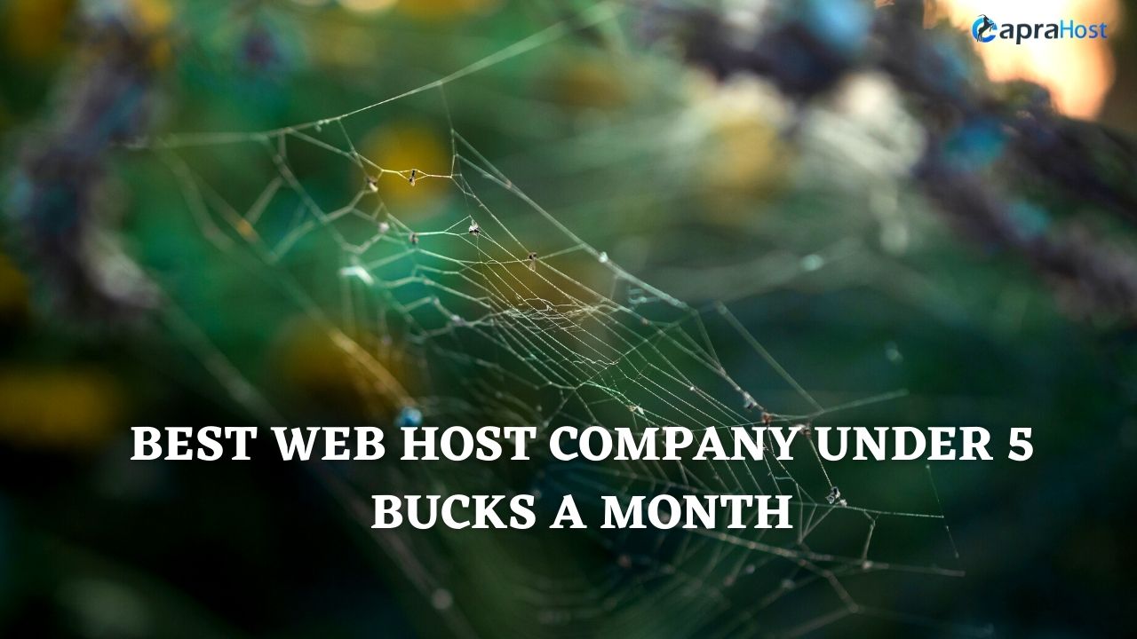 Best web host company under 5 bucks a month.