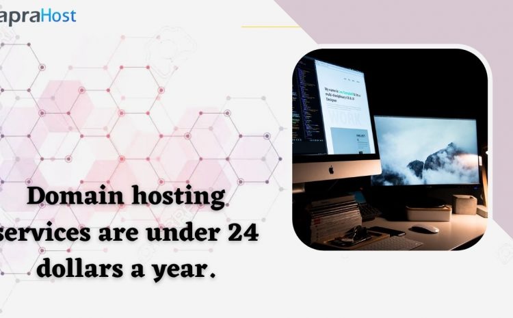 Domain hosting services are under 24 dollars a year.