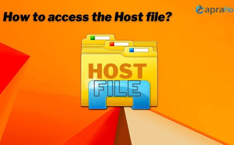 How to access your Host file