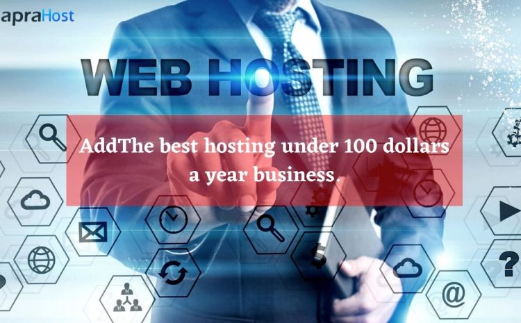 The best hosting under 100 dollars a year business.