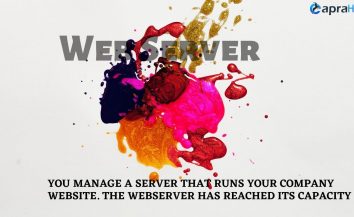 You manage a server that runs your company website. the webserver has reached its capacity