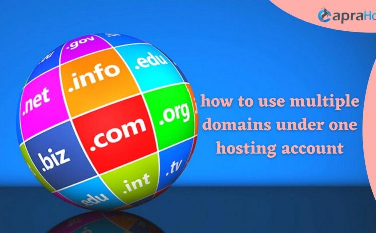 How to use multiple domains under one hosting account?